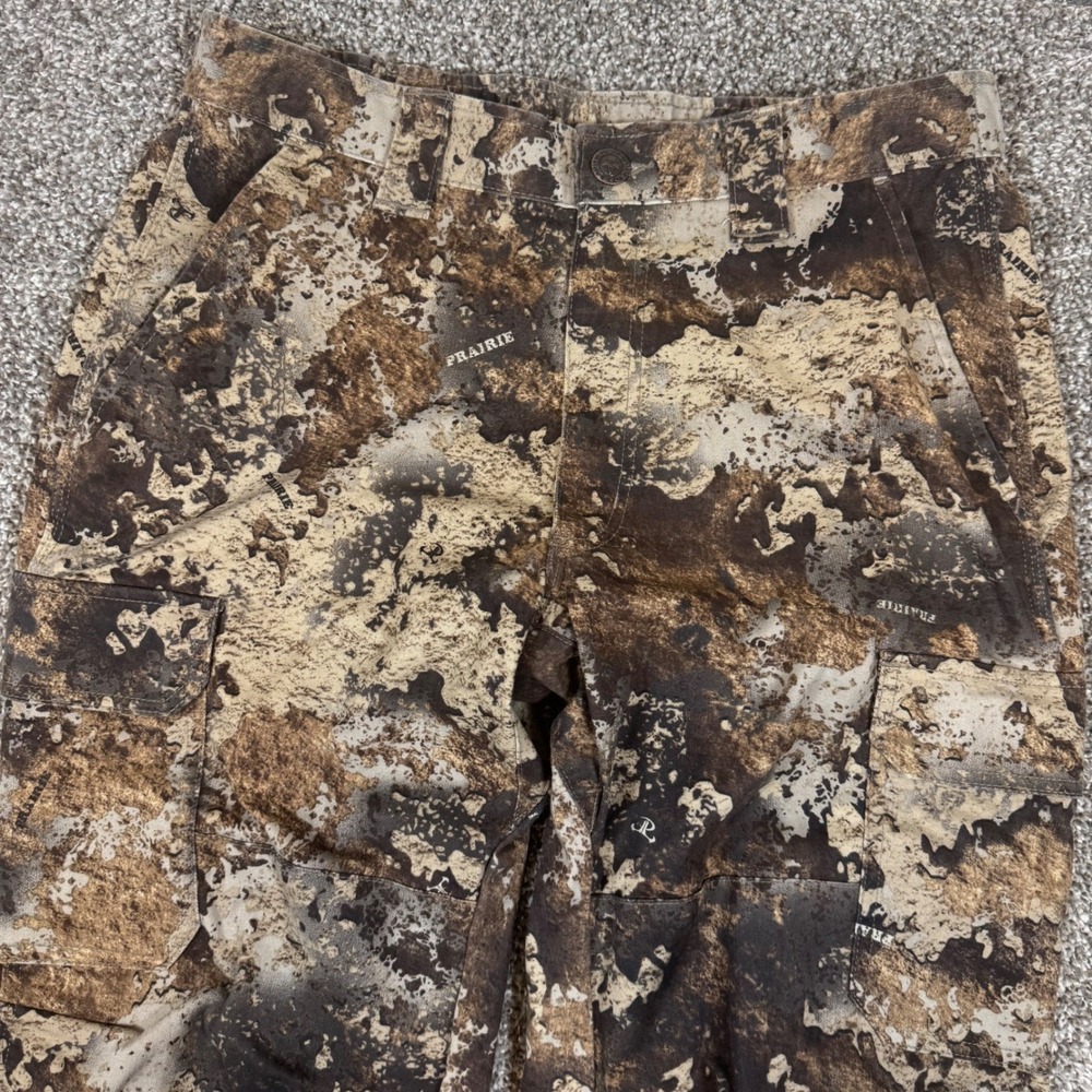 RedHead Silent Hide Mens Prairie Camo Cargo Pants M 32 Brown 479R3596